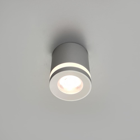 Накладний білий циліндричний світильник 3000K Ø7х8 см