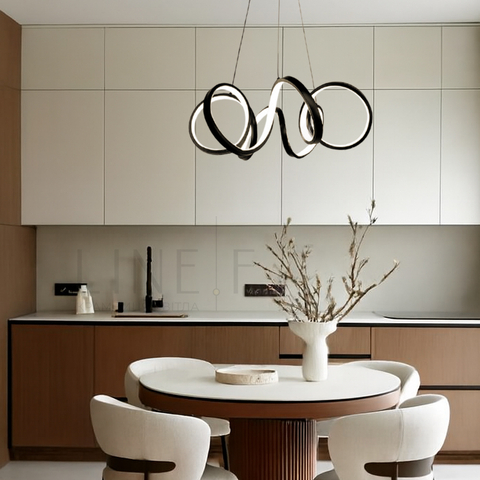 Розкішна чорна люстра MARCELA  Ø 70 см