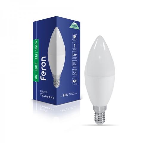 Светодиодная лампа E14 9W 4000K/2700K