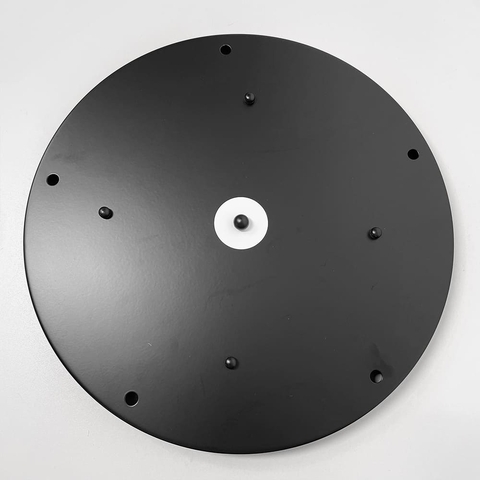 Кругла стельова основа у чорному кольорі на 5 підвісів 40х2,5 см