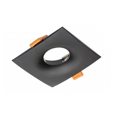 Корпус світильника точкового AURORA, IP20, квадратний, 96x96x25 мм, чорний