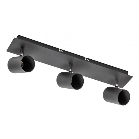 Світильник стельовий VENETO , IP20, макс. 3*20 Вт, GU10, круглий, чорний