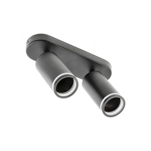 Світильник стельовий SOLIS, IP20, макс. 50 Вт, 2*GU10, чорний