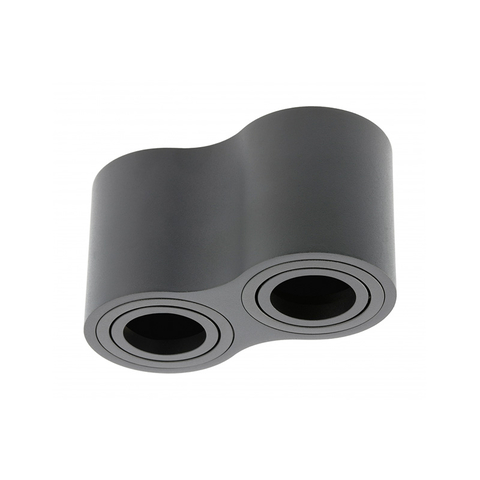 Світильник стельовий AVEIRO DUO BIS, GU10, IP20, макс. 2*20 Вт, подвійний, круглий, чорний