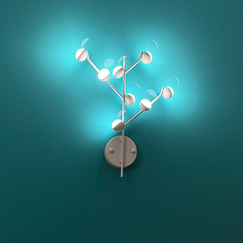  Настінне бра-молекула в білому корпусі