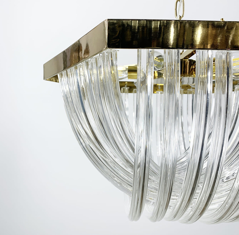 Люстра Murano у золотому каркасі Ø 70 см