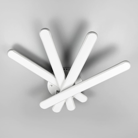 Настінно-стельовий LED світильник в білому корпусі 50х60х14 см