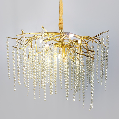 Чарівна люстра в золоті Pearl selection Ø 80 см