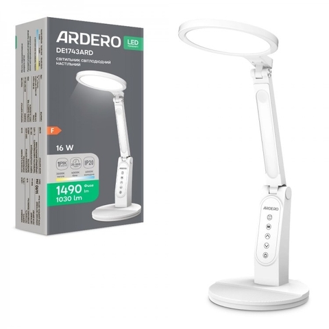 Светодиодный настольный светильник Ardero 12Вт белый