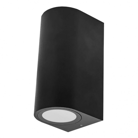 Архітектурний накладний світильник Ledcoin під 2 лампи чорний 68*80*150 мм