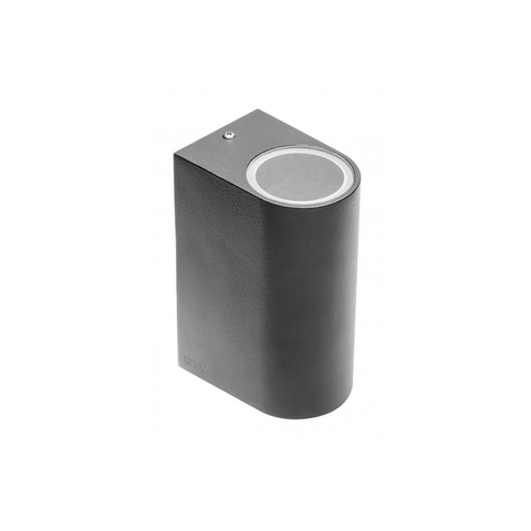 Світильник настінний GTV TIAGO (подвійний), GU10, MAX. 2x35W, IP54, чорний, овал