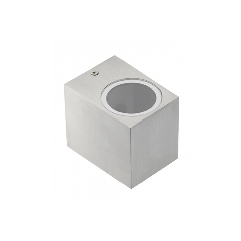 Світильник настінний GTV TIAGO (одинарний), max.35W, GU10, IP54, iнокс, квадрат