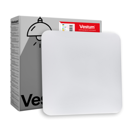 Потолочный светильник QUATRO звездное небо 36W 380*380*65мм 4000К 2900Lm без пульта