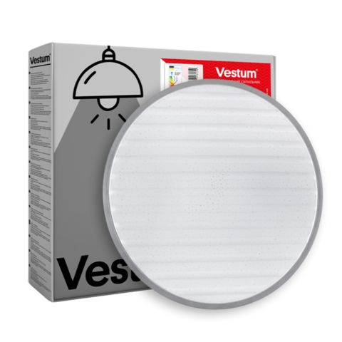 Потолочный светильник GRILL звездное небо 36W 375*60мм 4000К 2900Lm без пульта металл