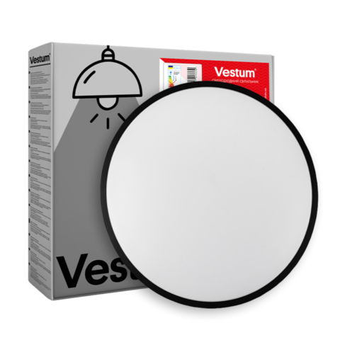 Потолочный светильник RING матовый 30W 395*60мм 4000К черный