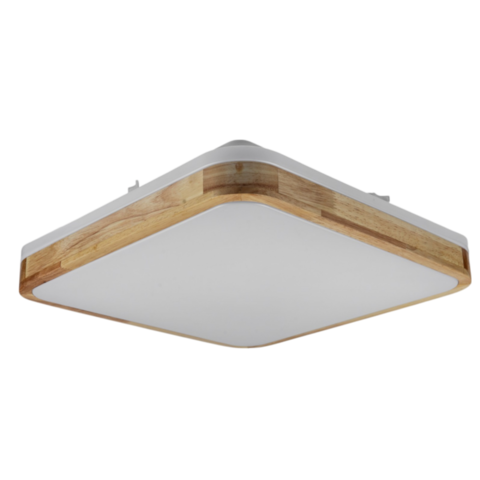 Стельовий світильник GLOW матовий 60W 391*391*65мм 3000К-6500К з ДК акація