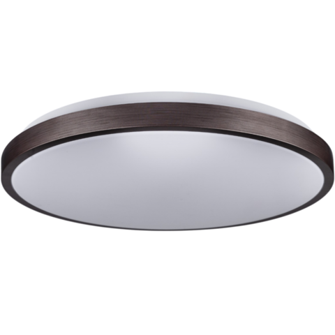 Потолочный светильник RING матовый 60W 395*60мм 3000К-6500К с ДК бронзовый