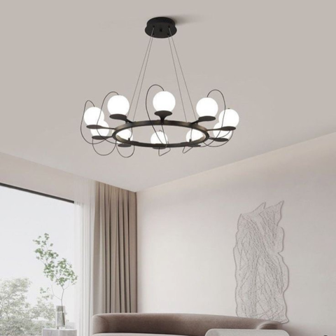 Люстра у формі кільця Hubble Bubble Ø 80 см