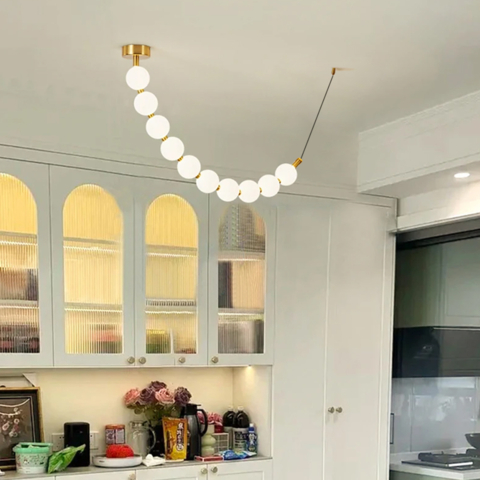 Люстра із серії Perla на 10 кульок Ø 15 см 180 см 3 світлових режими