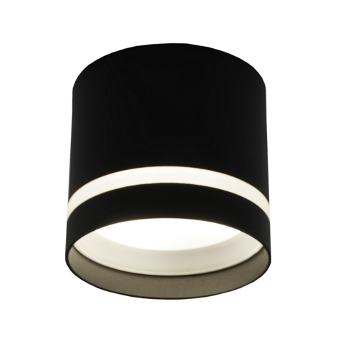 Світильник точковий накладний LUMINARIA GUSTA 1xGX53 BLACK Ø 8,2х7 см