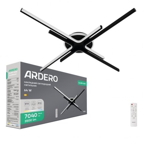 Світлодіодний накладний світильник Ardero MILL 64Вт чорний