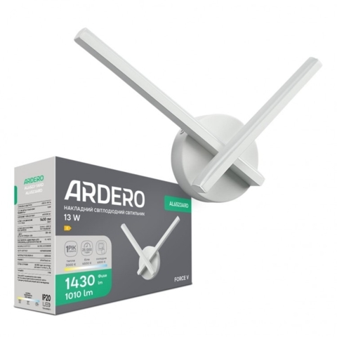 Бра светодиодная Ardero FORCE V 13Вт белый