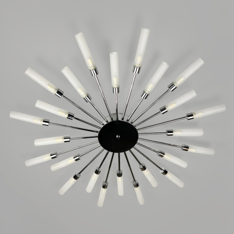 Потолочная люстра в форме солнечных лучей на 24 плафона G9 Ø 96х8 см