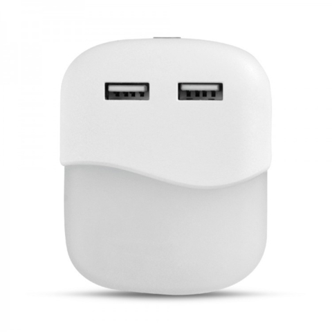 Світильник нічник Ardero 0,45Вт з сенсором та USB 5,9х7,2х5,8 см