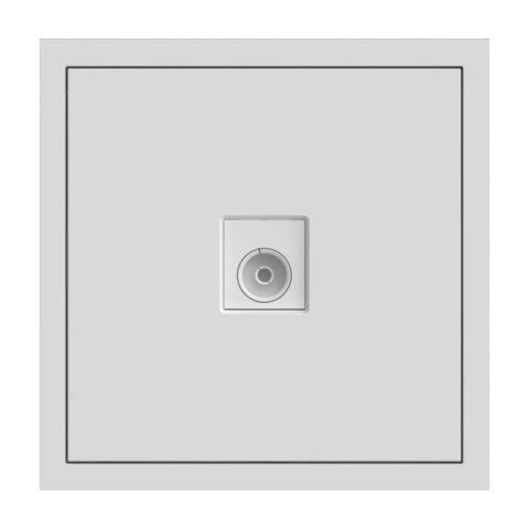 Розетка телевізійна Ardero Soft механізм білий