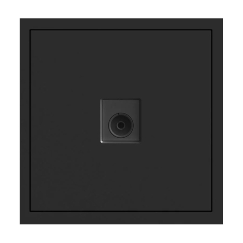 Розетка телевізійна Ardero Soft механізм чорний