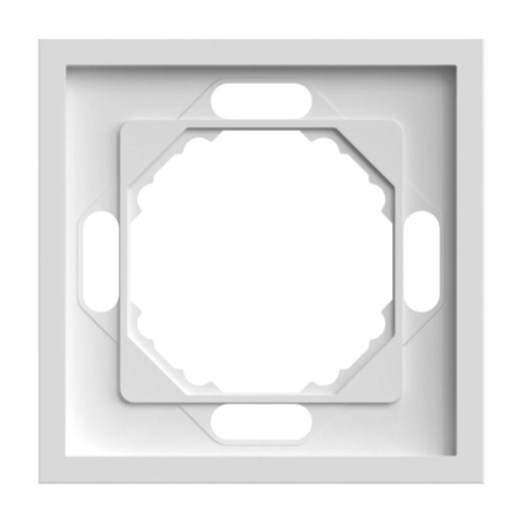 Рамка 1-місна Ardero Soft 82х82х9,5мм білий