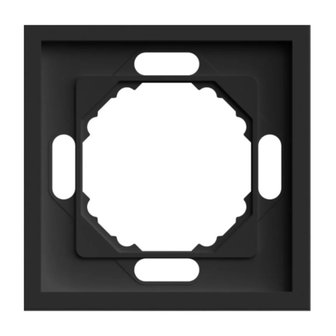 Рамка 1-місна Ardero Soft 82х82х9,5мм чорний