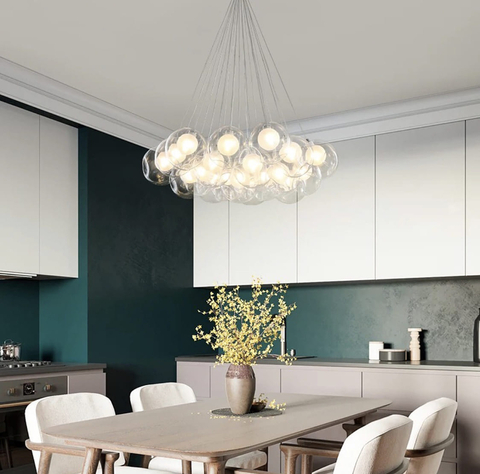 Підвісна люстра-трансформер Double Bubble Ball з 15 подвійними плафонами