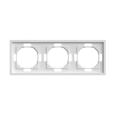 Рамка 3-місна Ardero Soft 224х82х9,5мм білий