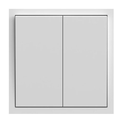 Вимикач 2-клавішний Ardero Soft механізм 10А білий