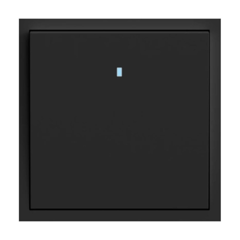 Вимикач 1-клавішний з підсвіткою Ardero Soft механізм 10А чорний