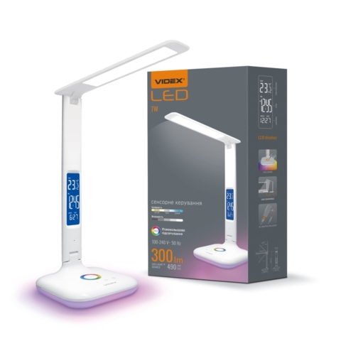 LED лампа настiльна VIDEX 7W 3000-5500K RGB