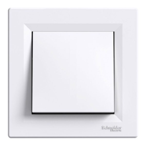 Вимикач Asfora 1-кл, Білий зі ступенем захисту IP44