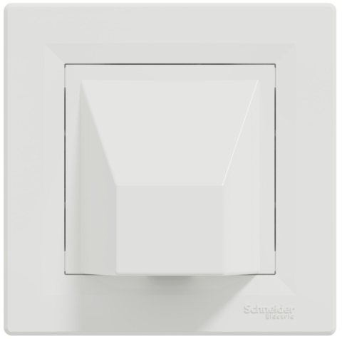 Розетка кабельная Asfora, Белая