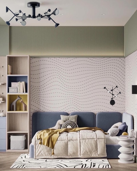 Потолочная люстра на 24 плафона черного цвета