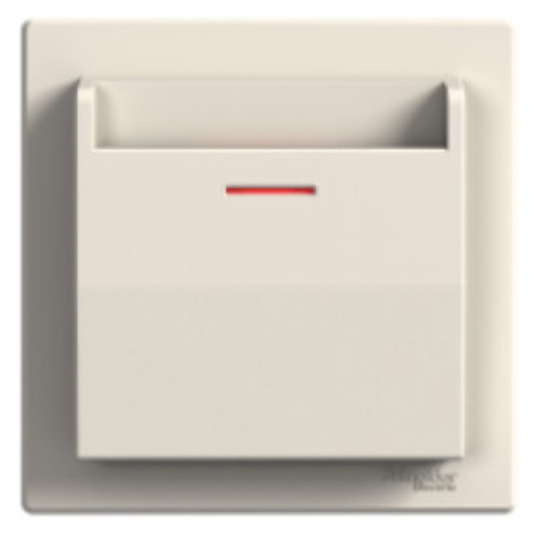 Выключатель Asfora карточный, Кремовый