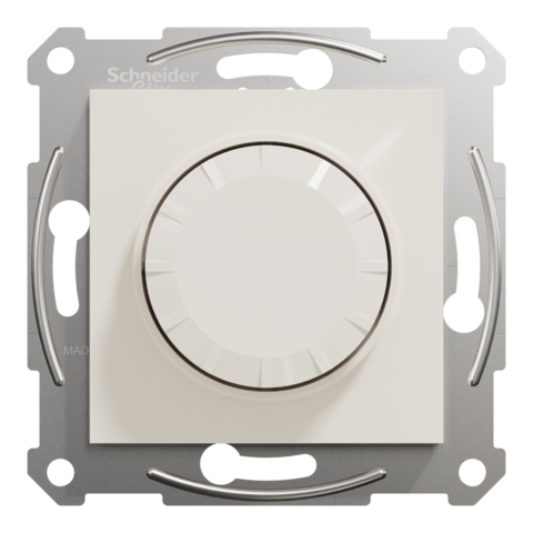 Светорегулятор Asfora поворотный LED, RC 3-370 Вт, Кремовый (без рамки)