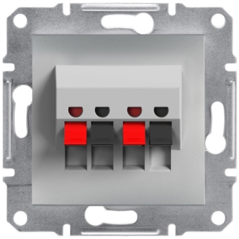 Аудіорозетка Asfora, Алюміній (без рамки)