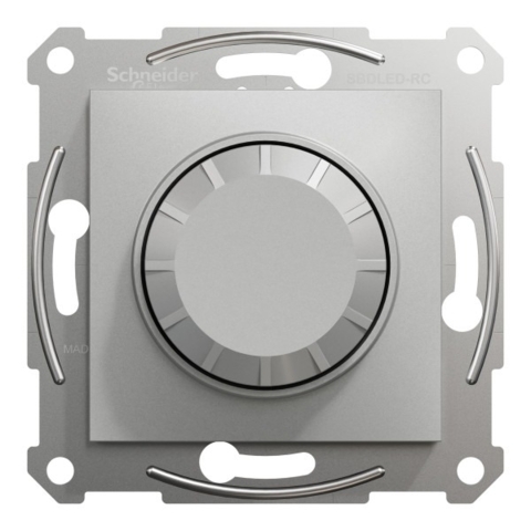 Світлорегулятор Asfora поворотний LED, RC 3-370 Вт, Алюміній (без рамки)