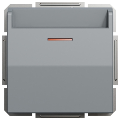 Вимикач Asfora картковий, Сталь (без рамки)