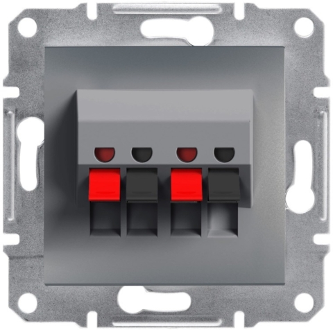 Аудіорозетка Asfora, Сталь (без рамки)