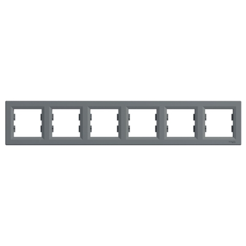 Рамка ASFORA 6-постова горизонтальна, Сталь