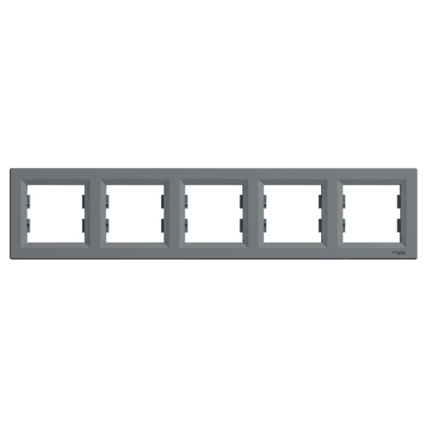 Рамка ASFORA 5-постова горизонтальна, Сталь
