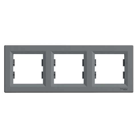 Рамка ASFORA 3-постова горизонтальна, Сталь