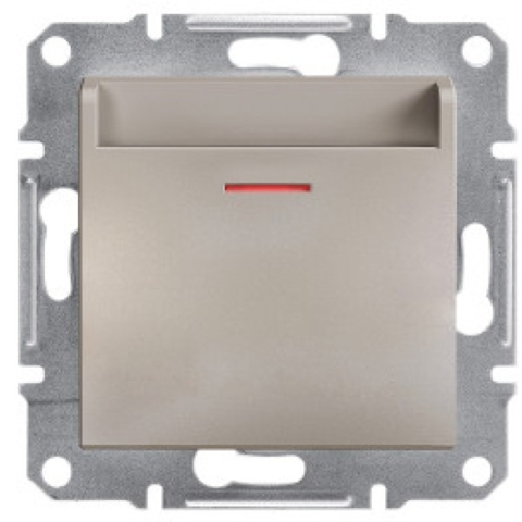 Вимикач Asfora картковий, Бронза (без рамки)